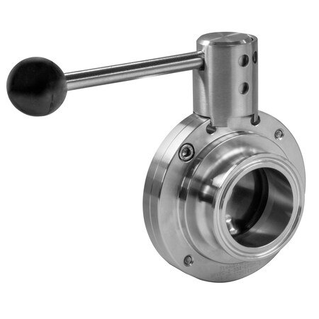 3 Butterfly Valve, Pull Handle/Clamp Ends, 304-Epdm